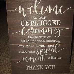 Wedding sign